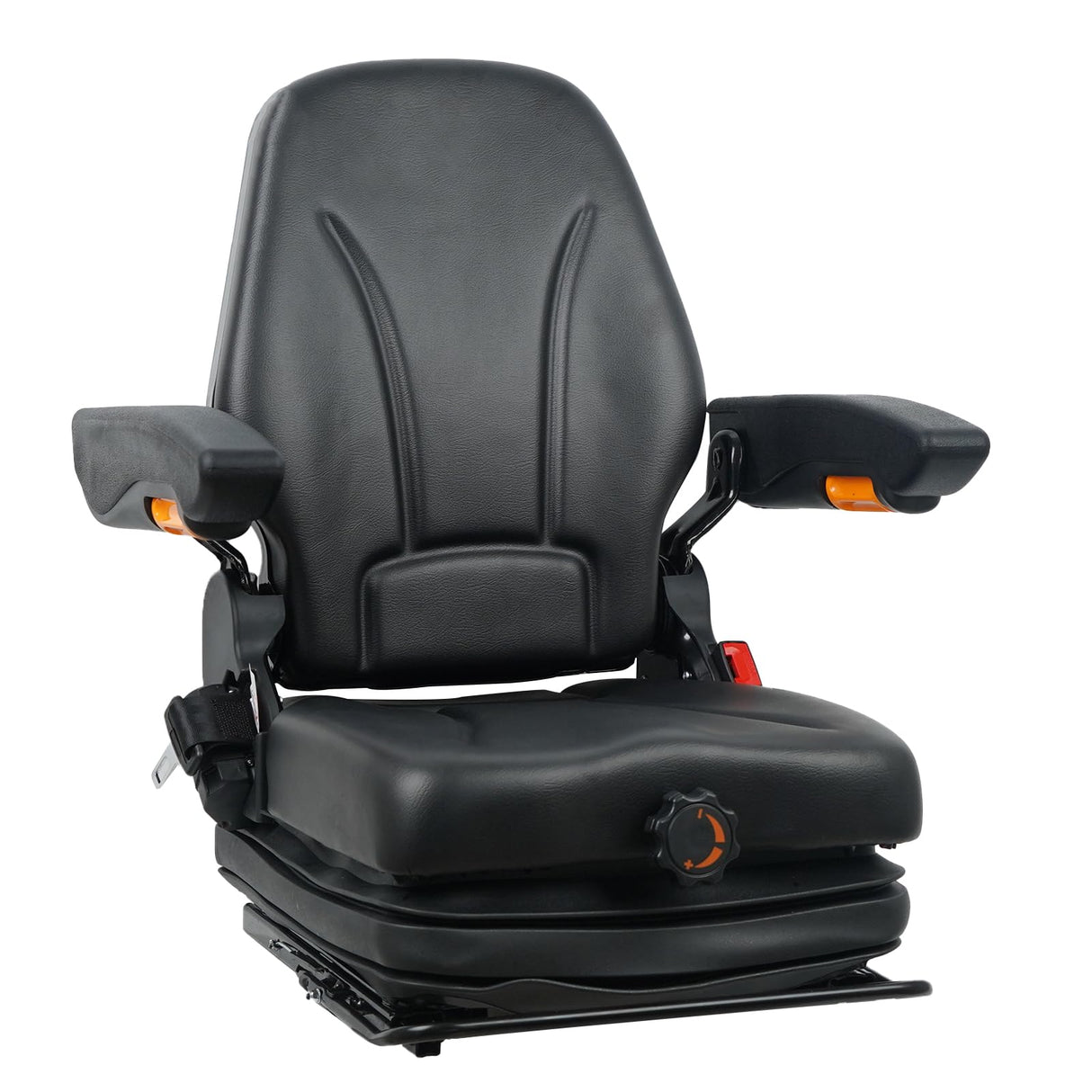 DSC Tractor Seats, TSKL10, Forklift and Tractor Suspension Seat with Adjustable Armrest and Document Bag. WoodArtSupply