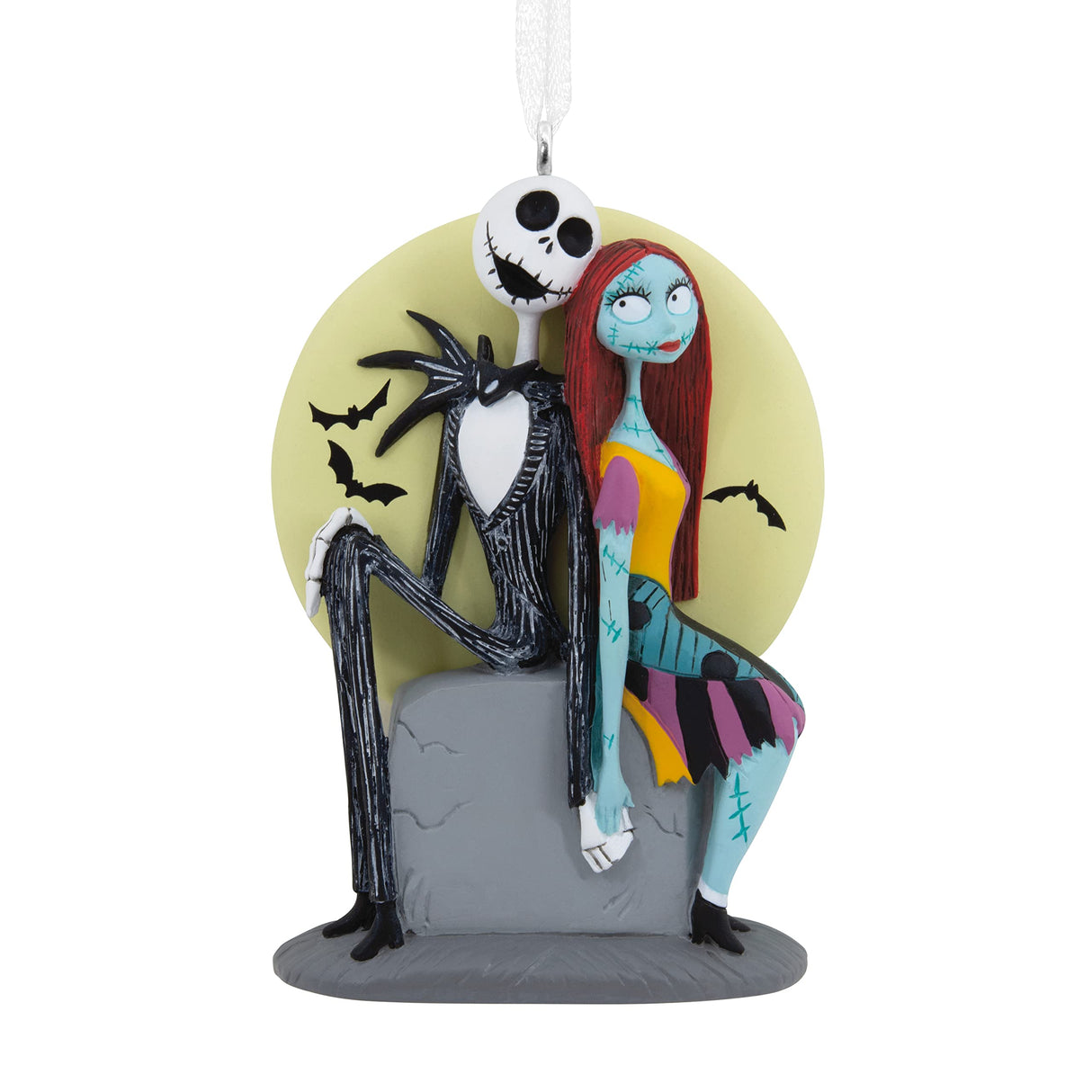 Hallmark Disney Tim Burton's The Nightmare Before Christmas Jack and Sally on Tombstone Christmas Ornament (0003HCM0845) Hallmark