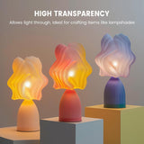 TECBEARS PETG Filament 1.75, Transparent 3D Printer Filament Bundle, 250g/Spool, 8 Rolls, 2 Spool of Black/Transparent and 6 Spools of Clear PETG Red/Orange/Blue/Green/Purple/Yellow TECBEARS