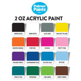 Palmer 2oz 16 Color Acrylic Paint Set, Perfect Color Selection Cra-Z-Art