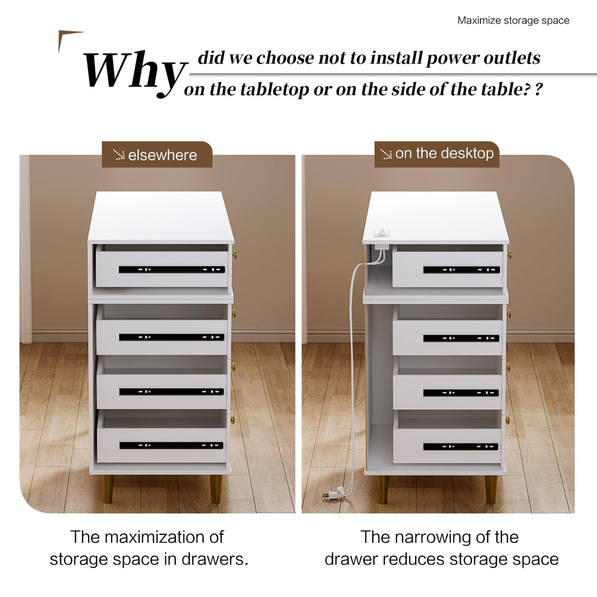 YYJ Vanity Desk with Mirror and Lights, with Chair, Modern High Capacity Makeup Vanity with 3 Drawers, Makeup Table with Power Outlet and 10 Lights for Bedroom,Makeup Room, White YYJ