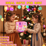 Unicorn Terrarium Kit for Kids, Unicorn Toys for Girls Age 4-6, Arts and Crafts Birthday Gift for Kids Ages 4 5 6 7 8 9 10 Year Old, Unicorn Academy Toys with Remote LED Night Light Swaitee