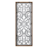 Sintosin Farmhouse Galvanized Wall Decor, 12" x 32", Hanging Window Pane, Wood & Metal Wall Art, Steel Sheet Wall Sculpture, Decorative Wall Panel for Living Room Fireplace Sintosin