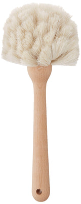 Fox Run Kitchen Brush, Natural Horsehair Fiber Dish and Glass Brush, 10" Fox Run
