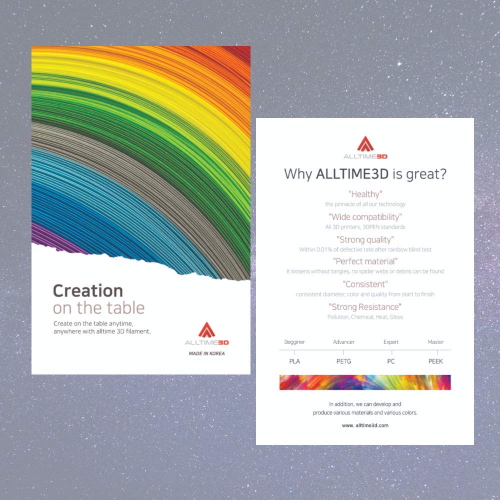 PLA 3D Printing Filament - ALLTIME3D - Tender Wood 300g (0.66lbs) - 1.75mm Dimensional Accuracy +/- 0.05mm 3D Printer Pen for Professional. World Leader in alltime 3D Filament (Tender Wood) ALLTIME3D