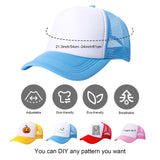 Ankmogela 10 Pack of Blank Trucker Hat Mesh Cap Men and Women Baseball Cap DIY Graffiti Hot Stamping Duck Tongue Cap Pink White Ankmogela