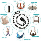 Lendaba Hammock Hanging Kit, Heavy Duty Hanging Chair Hardware 1200 lb Capacity, 360° Rotate Hammock Hooks for Yoga, Chair, Tree, Indoor & Outdoor Gym Ledanba