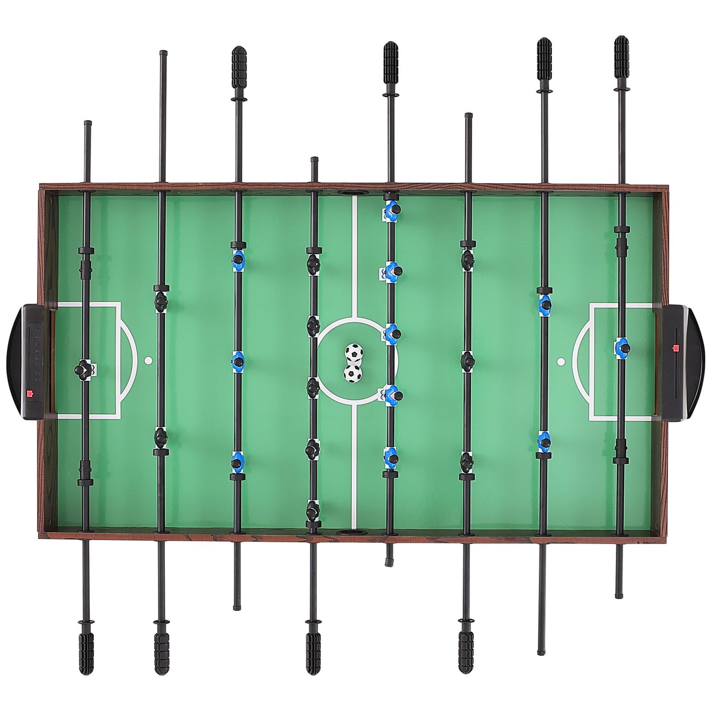 VEVOR Folding Foosball Table, 42 inch Standard Size Foosball Table, Indoor Full Size Foosball Table for Home, Family, and Game Room, Soccer with Foosball Table Set, Includes 2 Balls - WoodArtSupply