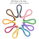 YURROAD Quilling Paper Set with 900pcs 5mm Quilling Paper Strips Filigree Tool Kit and Quilling Board Slotted Pen Curling Coach Crimper YURROAD