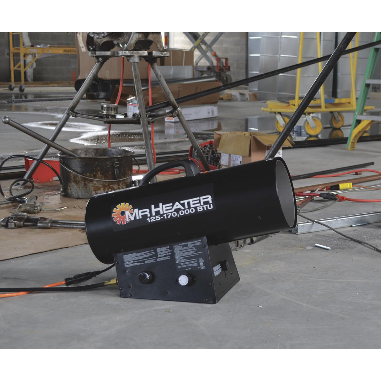 Mr. Heater MH170QFAVT 170,000 BTU Portable Propane Forced Air Heater with Quiet Burner Technology - Heavy Duty Outdoor & Job Site Heater Mr. Heater