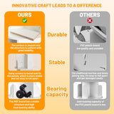 Cuguords 4 Tier Rotating Bookshelf Tower, 360 Degree Revolvin Bookcase,Spinning Bookshelf for Kids&Adults, Floor Standing Bookcase Storage Rack, Wood Narrow Bookshelf for Bedroom, Living Room, White Cuguords