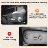 DAZANZAN 2025 Upgrade Metal Front Door Storage Pockets for Jeep Wrangler JL JLU 4XE 2018-2025 Accessories/Gladiator JT 2020-2025 Accessories [Military-Grade Metal] Door Storage Box Matte Black DAZANZAN