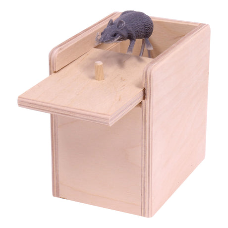 Amish-Made Wooden Surprise Mouse Prank Box Toy AmishToyBox.com