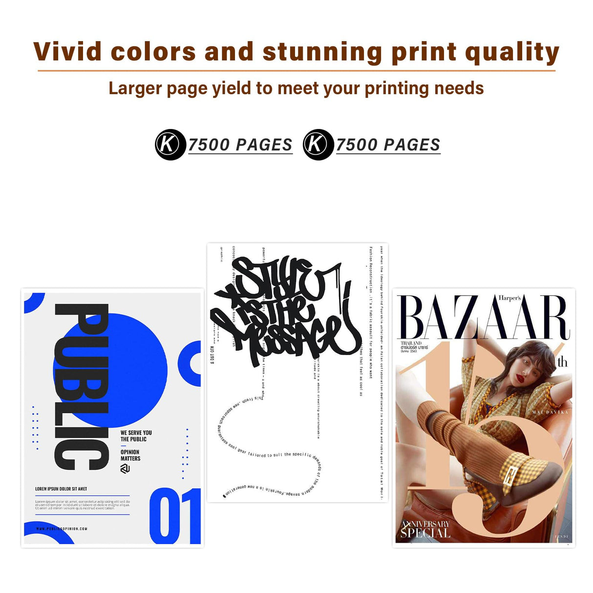 32XL Black Ink Bottles Compatible Replacement for HP Smart Tank Printer 6001 5101 7602 7301 5000 5102 757 7601 755 7601 755 Ink Refill, Smart Tank Plus 651 551 Ink Refill SubliPlus+