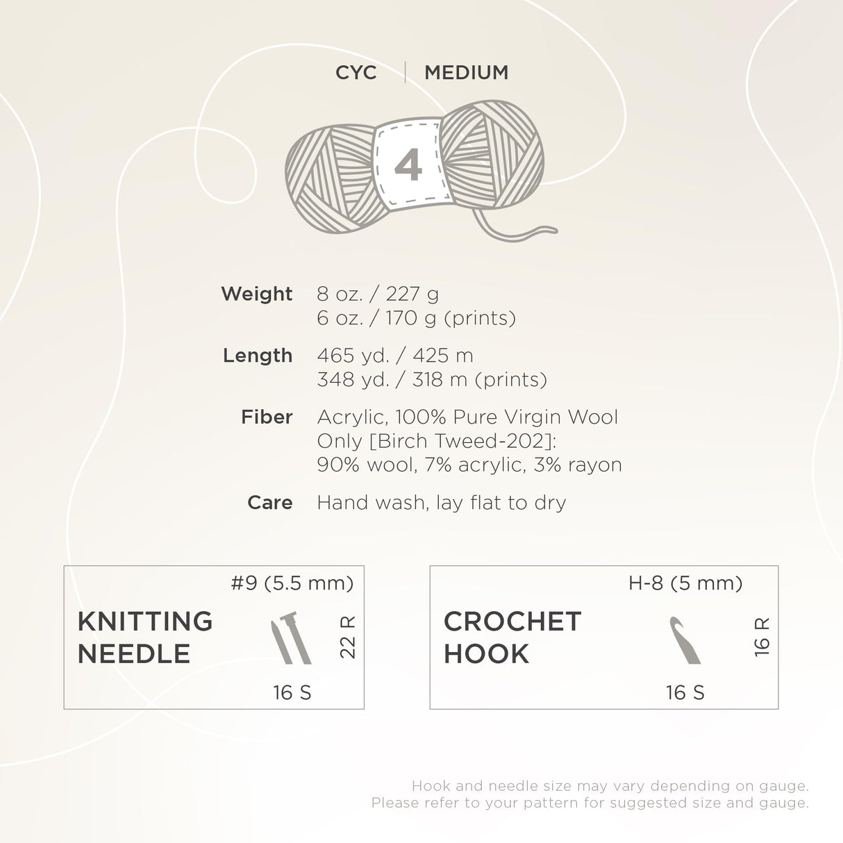 Lion Brand Yarn Medium-Weight Fishermen’s Wool Yarn for Knitting, Crocheting, and Crafts, Natural, 1 Pack Lion Brand Yarn