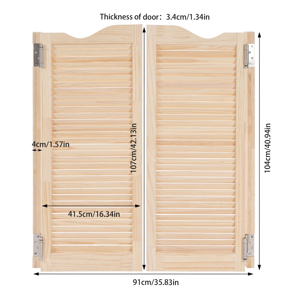 Swinging Doors, Saloon Doors, Pine Wood Swinging Doors, Wooden Saloon Doors, for Inside, Wall-Mounted, for House, Kitchen Hilberiazel