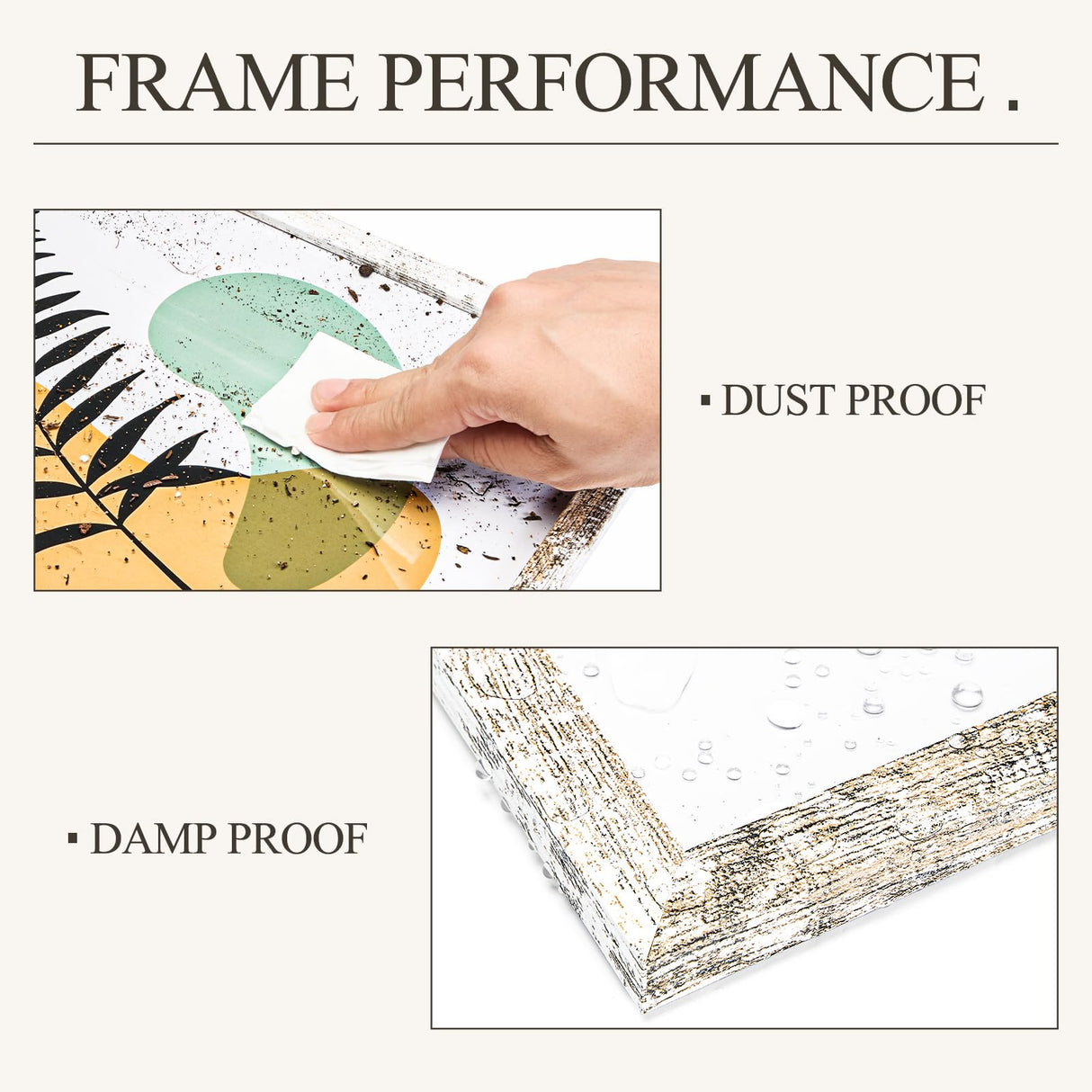 TWING 11x14 Rustic Picture Frames, Distressed White Photo Collage Frame for Wall Decor Display Pictures 8x10 with Mat or 11x14 without Mat,Large Gallery Collage Picture Frames for Wall Mounting TWING