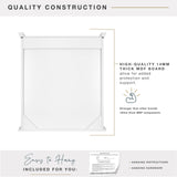 MCS 23x26 White Medicine Cabinet Organizer, Wall Mounted Bathroom Cabinet for Over-The-Toilet Storage, Bathroom Furniture & Restroom Organizer MCS