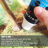 Jigsaw Puzzle Glue Clear With Sponge Head, Replace Puzzle Saver for 3000/3500/5000 Pieces, Suitable for Paper and Wood, Water-Soluble Craft Glue (2 Bottle X 120ML) Unixing