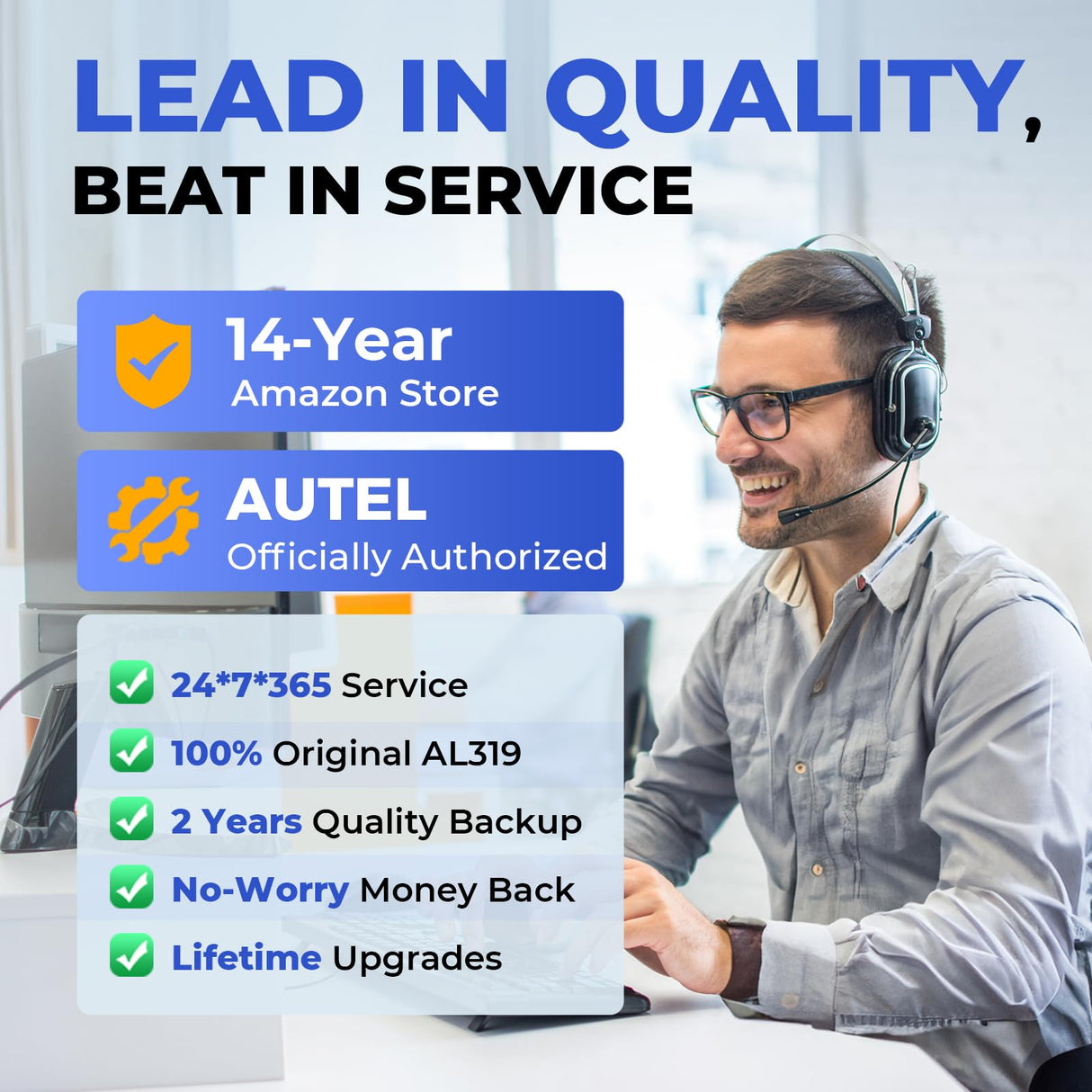 Autel Professional OBD2 Scanner AL319 Code Reader, Enhanced Check and Reset Engine Fault Code, Live Data, Freeze Frame, CAN Car Diagnostic Scan Tools for All OBDII Vehicles After 1996, 2024 Upgraded Autel