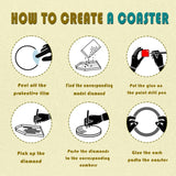 DOTZSO 8 Pcs Sports Car Diamond Art Coaster Kits with Holder,Diamond Painting Coasters for Adults Beginners,Party Home Decor Abstract,Fun Gifts for Women DOTZSO