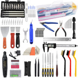 3D Printer Tools Kit, 139pcs 3D Printer Accessories Includes Nozzle Cleaning Needles, Deburring Tools, Removable Screwdriver Kit, Electric Polishing Machine, for 3D Print Removing, Cleaning, Finishing BILIPLE