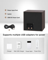 UnaMela Watch Winder for Automatic Watches: Automatic Single Watch Winder Box in Walnut Wood for Men and Women USB Powered UnaMela