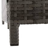 Safavieh PAT7500B Outdoor Collection Cadeo Grey Cushion Daybed SAFAVIEH