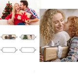 Frinnovan 15 Pack Sublimation Watch Charms Blanks Personalized Watch Bands Blank Charm DIY Photo Jewelry Making Crafts Rectangle Silver Frinnovan