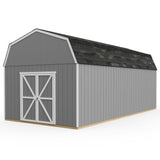 Handy Home Products Hudson 12x24 Do-it-Yourself Wooden Storage Shed Brown Handy Home Products