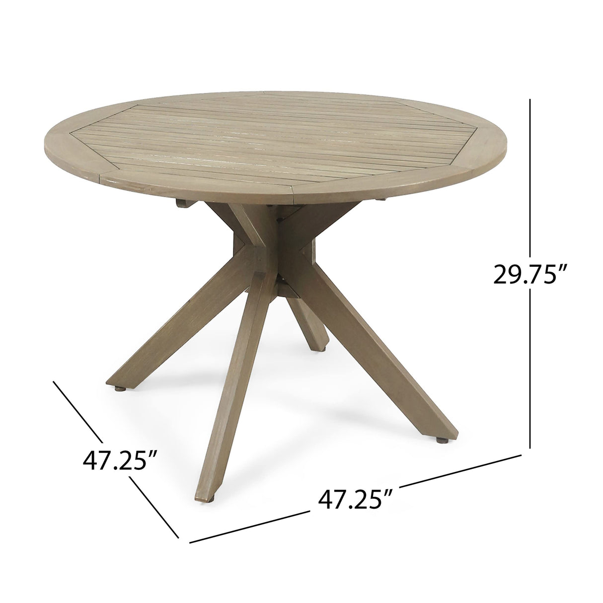 Christopher Knight Home Lina Outdoor 5 Piece Wood and Wicker Dining Set, Gray Finish/Gray Christopher Knight Home