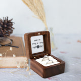 Personalized Custom Engraved Wooden Ring Box For Wedding Ceremony Engagement Ring Bearer Box Handmade Ring Holder Box Mr And Mrs Ring Case For WLLPNG