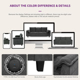 TYBOATLE Sofa Couches for Living Room, Mid-Century Modern Comfy 85" W Loveseat w/2 USB Charger & Wide Arms, 3 Seater Cloud Small Couch Sofas for Small Space Apartment Bedroom Office (Dark Grey) TYBOATLE