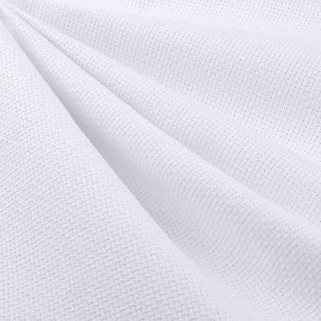 Pllieay 14 Count Big Size Classic Reserve Aida Cloth White Cross Stitch Fabric, 59 x 39 Inch Pllieay