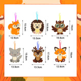 Fennoral 12 Pack Animal Craft Kit for Kids Make You Own Animal Foam Stickers DIY Arts and Crafts for Kids Boys Girls Party Decoration Birthday Gifts Fennoral
