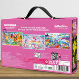 QUOKKA Floor Puzzles for Kids Ages 4–8 – 2x3 FT Giant Glow in The Dark Jigsaw – 48 Large Pieces – Magical Fantasy Unicorn Scene – Montessori Toy with Gift Box – Fun Learning Activity QUOKKA