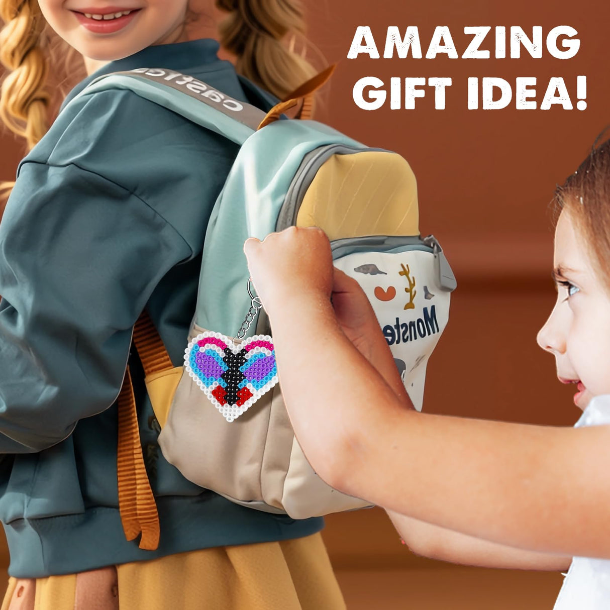 FUNZBO 20 pcs Pegboards for 5mm Fuse Beads Project- Animal Shape Pegboards for Arts and Crafts with Keychains, Hang Ropes and Beads Tweezers, Fuse Beads Gifts for Boys and Girls (Beads Not Included) FUNZBO