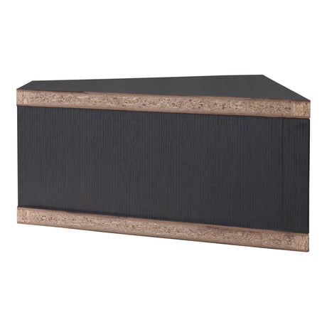 24/7 Shop at Home French 47 inch Modern Floating TV Stand with Storage, Floating Corner Shelf for Wall, Wood Entertainment Center with Shelves for Living Room, Bedroom, Family, Cappuccino Brown 24/7 Shop at Home