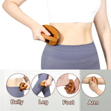 NXCYLW Wood Therapy Fascia Release Massage Tools, Manual Trigger Point Lymphatic Drainage Cellulite Massager, Wooden Massage Brush Gua Sha Body Sculpting Tool, Pain Relief and Body Shaping NXCYLW