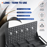 Yizosh 3 Tier Rolling Tool Cart on Wheels, 440 LBS Capacity Heavy Duty Metal Utility Cart Wagon, Industrial Commercial Service Tool Cart Storage Organizer for Mechanics, Garage, Warehouse Yizosh