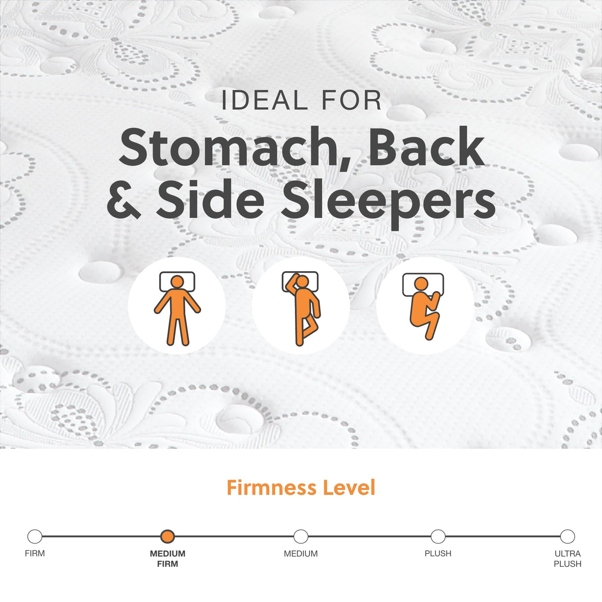 Signature Design by Ashley Twin Size Chime 10 Inch Medium Firm Hybrid Mattress with Cooling Gel Memory Foam Signature Design by Ashley