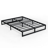 Richwanone 10 Inch Cal King Bed Frame Heavy Duty Metal Platform Mattress Foundation with Steel Slat Support, No Box Spring Needed, Easy Assembly, Black Richwanone