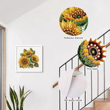 MVVMTOP Diamond Painting Art Kit, DIY Sunflower 5D Special Shape Crystal Diamond Partial Diamond Painting Mosaic Making Craft, Suitable for Home Wall Decor Art Holiday Gift MVVMTOP