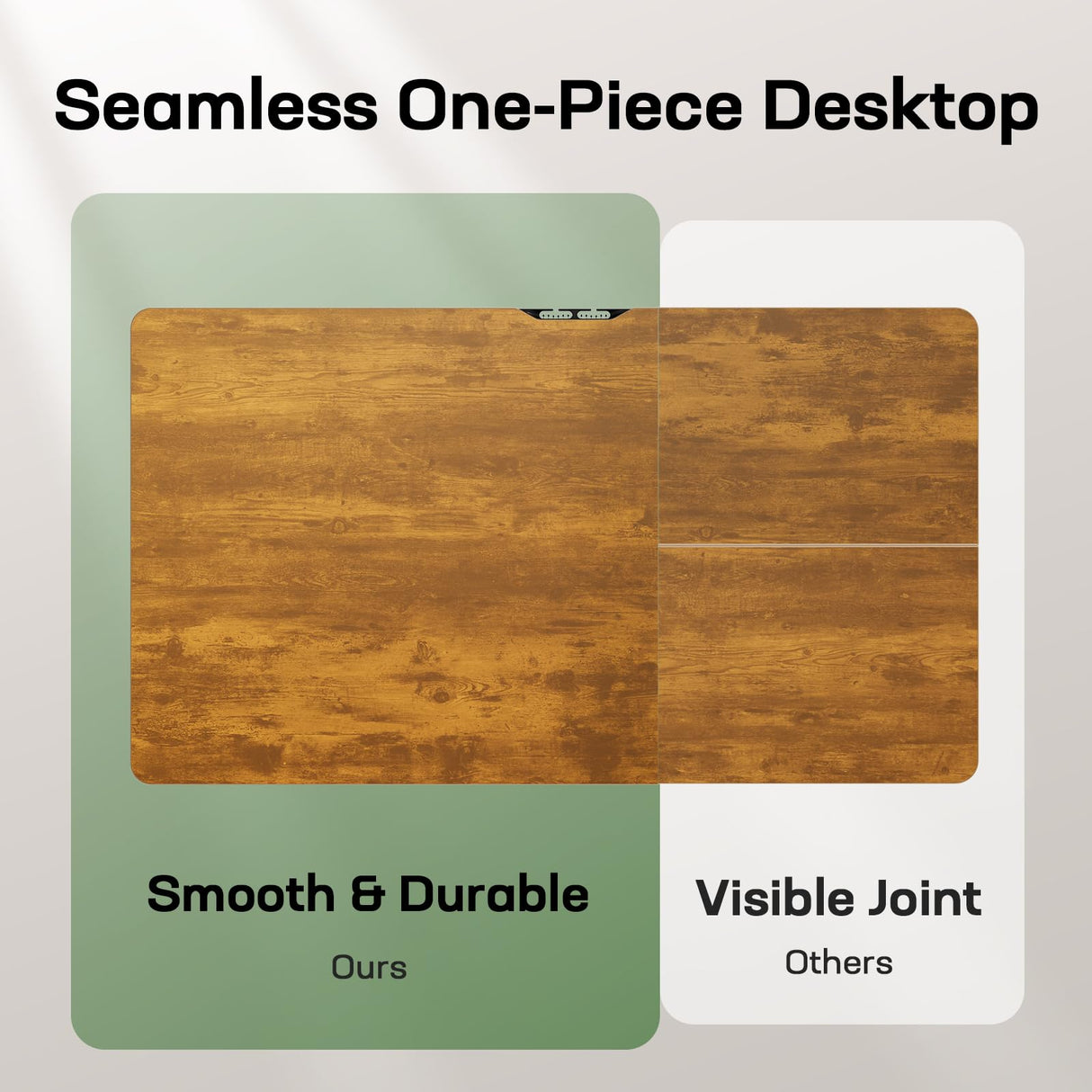 Marsail Electric Standing Desk with One-Piece Desktop,55 x 30 inch Height Adjustable Office Gaming Computer Desk with Deeper Tabletop,Home Office Stand up Desk with 4 Memory Presets, Desk for Bedroom Marsail