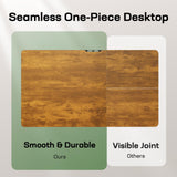 Marsail Electric Standing Desk with One-Piece Desktop,55 x 30 inch Height Adjustable Office Gaming Computer Desk with Deeper Tabletop,Home Office Stand up Desk with 4 Memory Presets, Desk for Bedroom Marsail