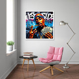 KTHOFCY 5D DIY Diamond Painting Kits for Adults Kids, Man Holding Cash Full Drill Embroidery Cross Stitch Crystal Rhinestone Paintings Pictures Arts Wall Decor Painting Dots Kits 11.8X11.8 inch KTHOFCY