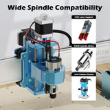 Genmitsu 4040 Reno CNC Router Milling Machine for Woodworking, Acrylic Cutting, Quieter Movement Wood Carving Cutter, Metal Engraver Working Area 15.75′′ x 15.75′′ x 3′′ Genmitsu