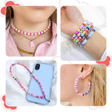 Redtwo 30000 Pcs Clay Beads Bracelet Making Kit, 9 Boxes 192 Colors Friendship Bracelet Kit Flat Polymer Heishi Beads for Jewelry Making, Crafts Gift for Girls Ages 6-12 Redtwo