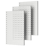 Pegboard Smith Metal Pegboard Panels, 16" x 12" Heavy-Duty Wall Peg Boards for Garage Tool Storage, Pegboard Organizer System (Pack of 3, Gray) Pegboard Smith