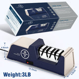 Homly Professional Electric Knife Sharpeners for Kitchen Knives with Diamond Abrasives and Precision Angle Guides, Multifunctional 3-Stage Slots, Applicable to Straight Knife and Ceramic Knife Homly